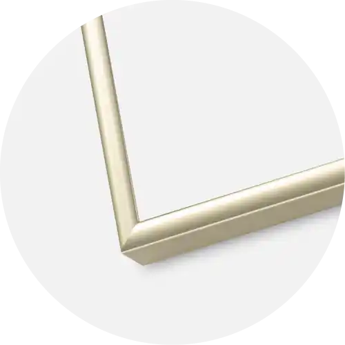 Premium Ramă Aluminiu Auriu sidefat 50x70 cm - Paspartu Alb 40x60 cm