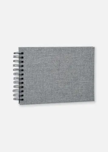 Base Line Tablou tip canvas Wire-O Gri-bej 23x17 cm (40 Negre Pagini / 20 foi) Ofertă exclusivă