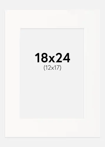 Paspartu Off-white Margine albă 18x24 cm (12x17) Cumpără acum