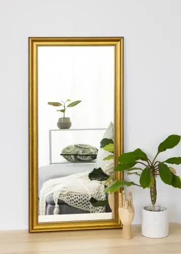Disponibil imediat Oglindă Rococo Auriu 48x98 cm