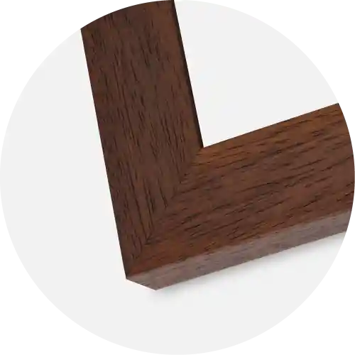 Cumpără acum Ramă Juno Teak 60x80 cm - Paspartuuri Alb 20x27 inches