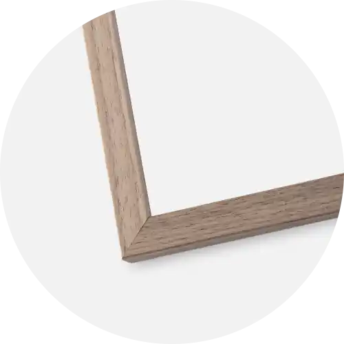 Ramă Edsbyn Sticlă Deschis Nuc 15x15 cm - Paspartu Alb 9x9 cm Discount