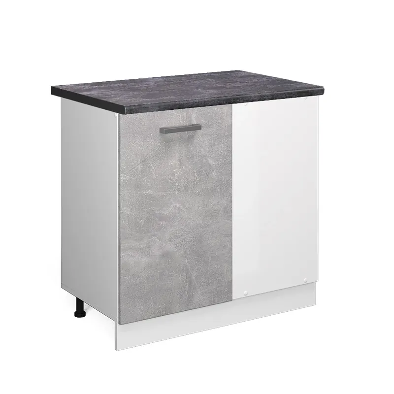 Preț mic Dulap de bază de colț R-Line beton 86 cm , AP Antracit Vicco