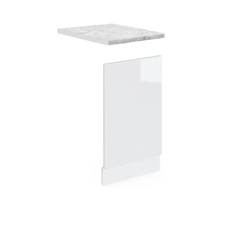 Calitate înaltă Panoul frontal R-Line Alb lucios ridicat 45 cm , AP Marmură Vicco