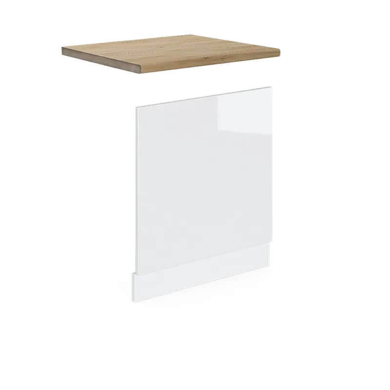 Panoul frontal R-Line Alb lucios ridicat 60 cm , AP Stejar Vicco Ieftin