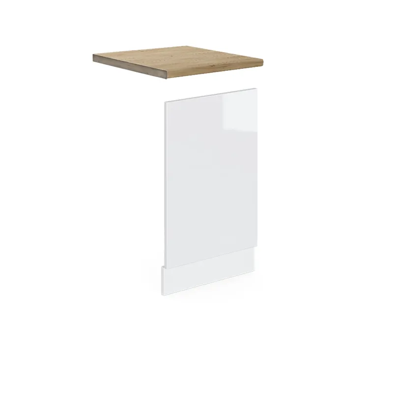 Super ofertă Panoul frontal R-Line Alb lucios ridicat 45 cm , AP Stejar Vicco