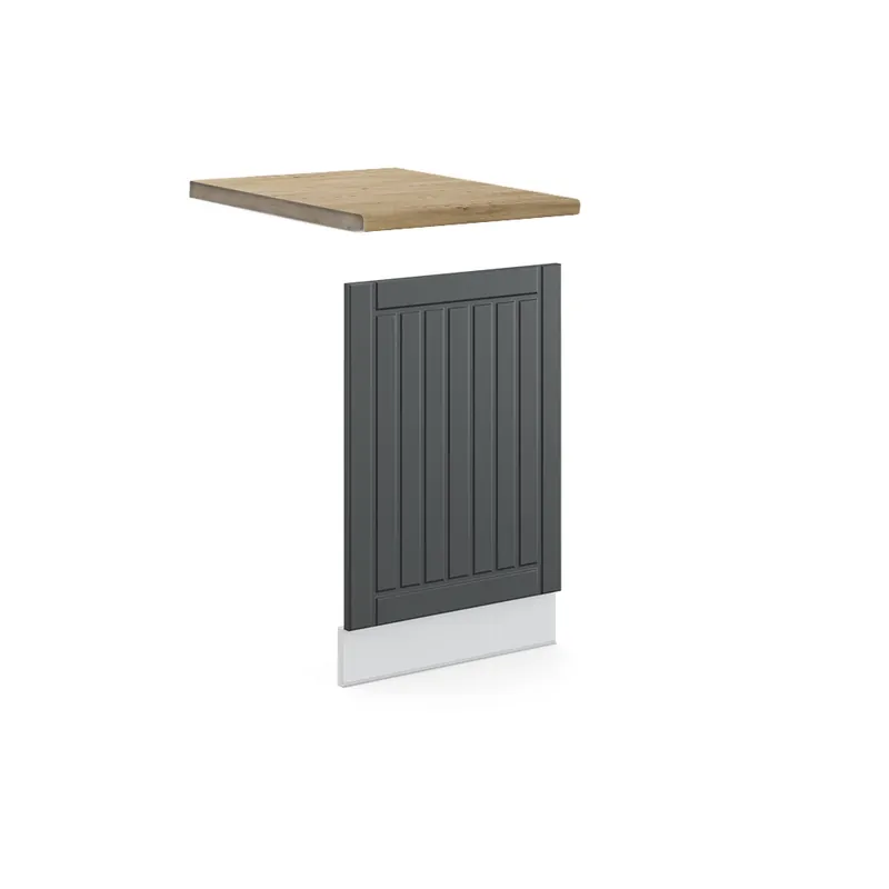 Panoul frontal Fame-Line Casă de țară antracit 45 cm , AP Stejar Vicco Premium