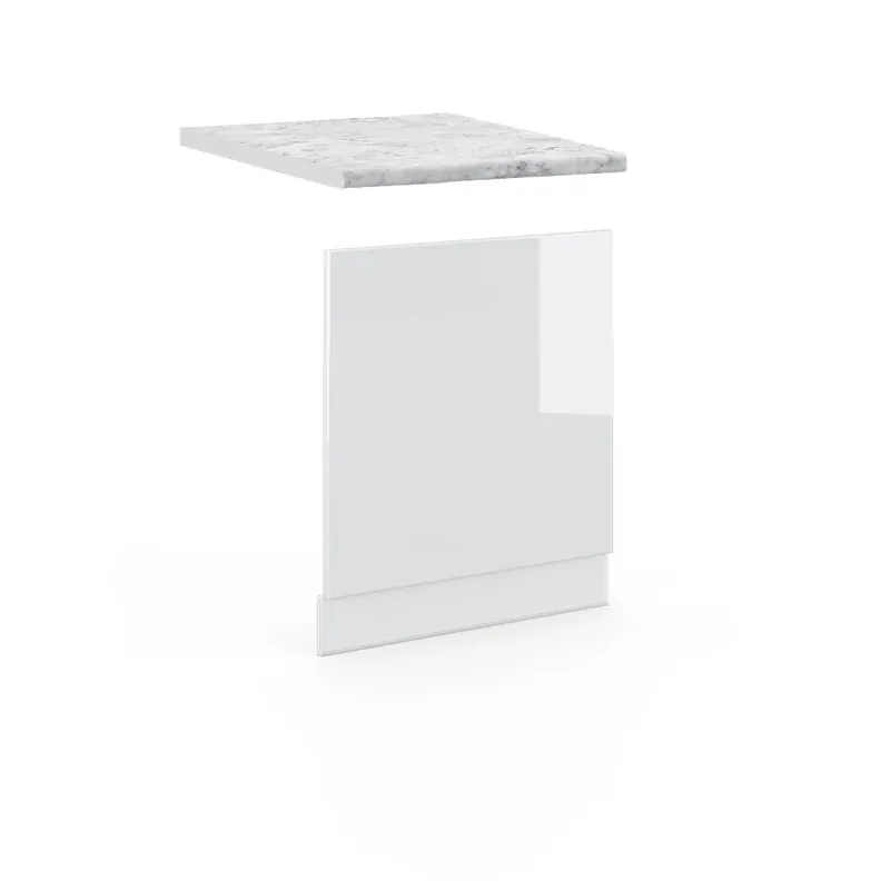 Panoul frontal Fame-Line Alb lucios ridicat 60 cm , AP Marmură Vicco Super ofertă
