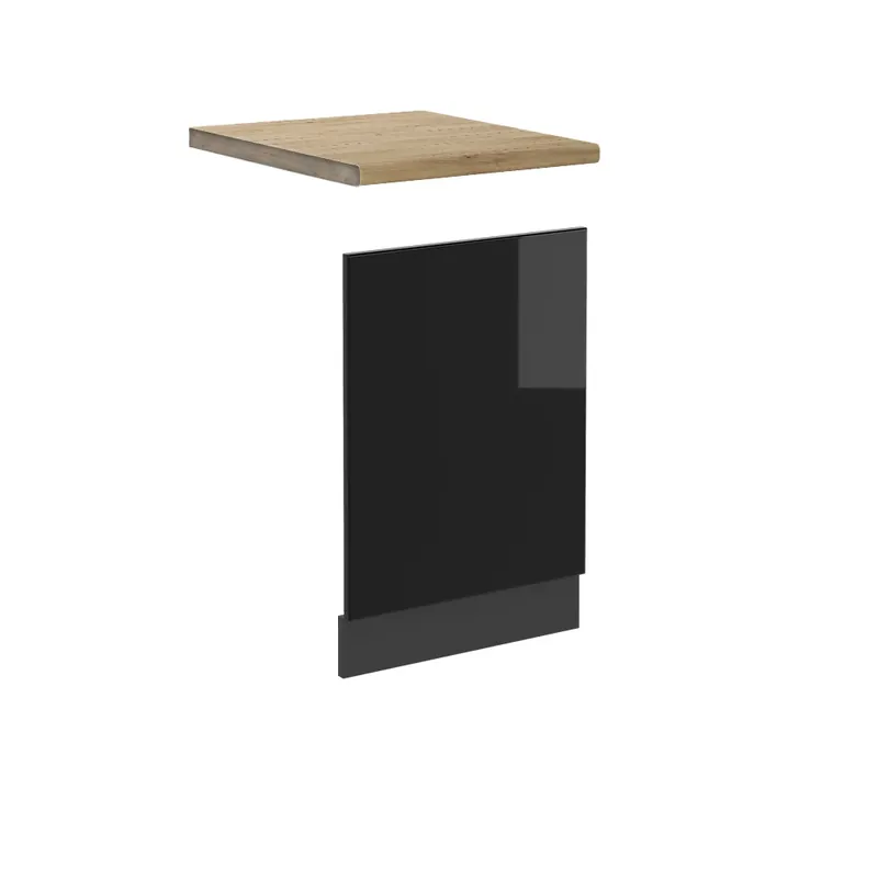Reducere specială Panoul frontal R-Line Negru lucios ridicat 45 cm , AP Stejar Vicco