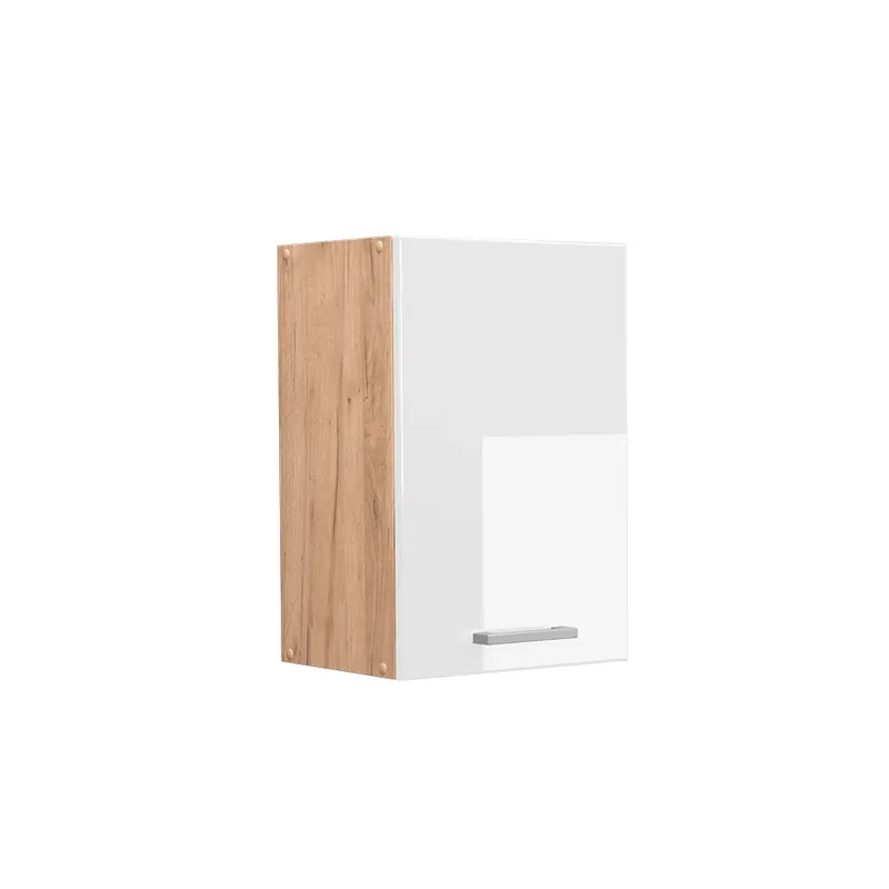 Ofertă exclusivă Dulap de perete R-Line Alb lucios ridicat 40 cm Vicco