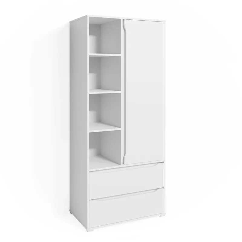 Ofertă exclusivă Dulap Ruben Alb 80x189.9 cm Vicco