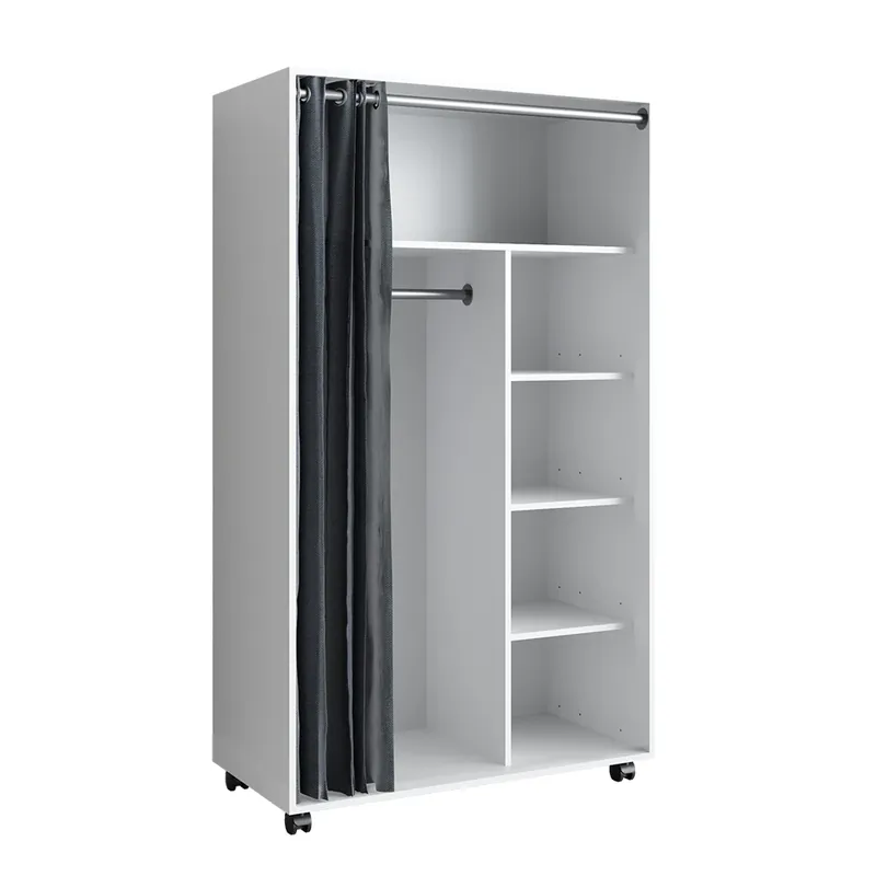 Dulap Doros Alb 100x168 cm cu role Vicco Nu rata