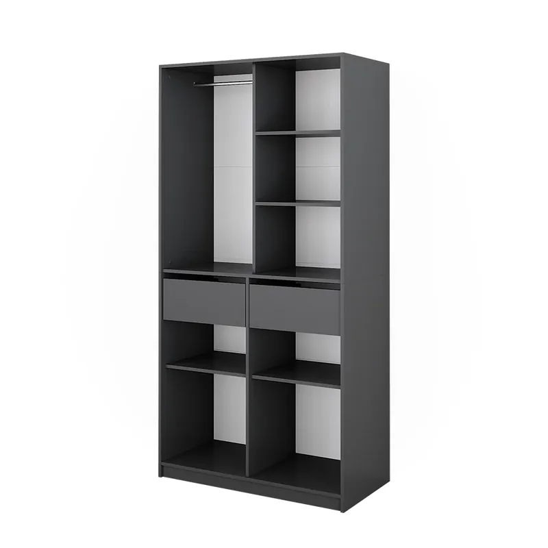 Dulap Elmo antracit 100x200 cm cu 2 sertare Vicco Mai ieftin