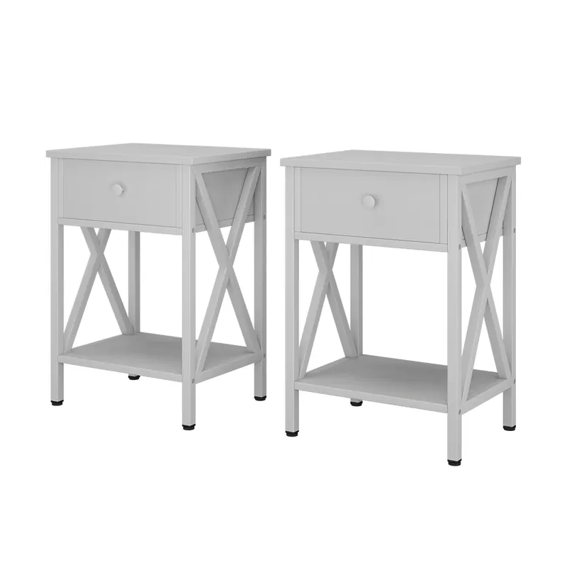 Noptiera Keno Alb Set de 2 Vicco Preferatul clienților
