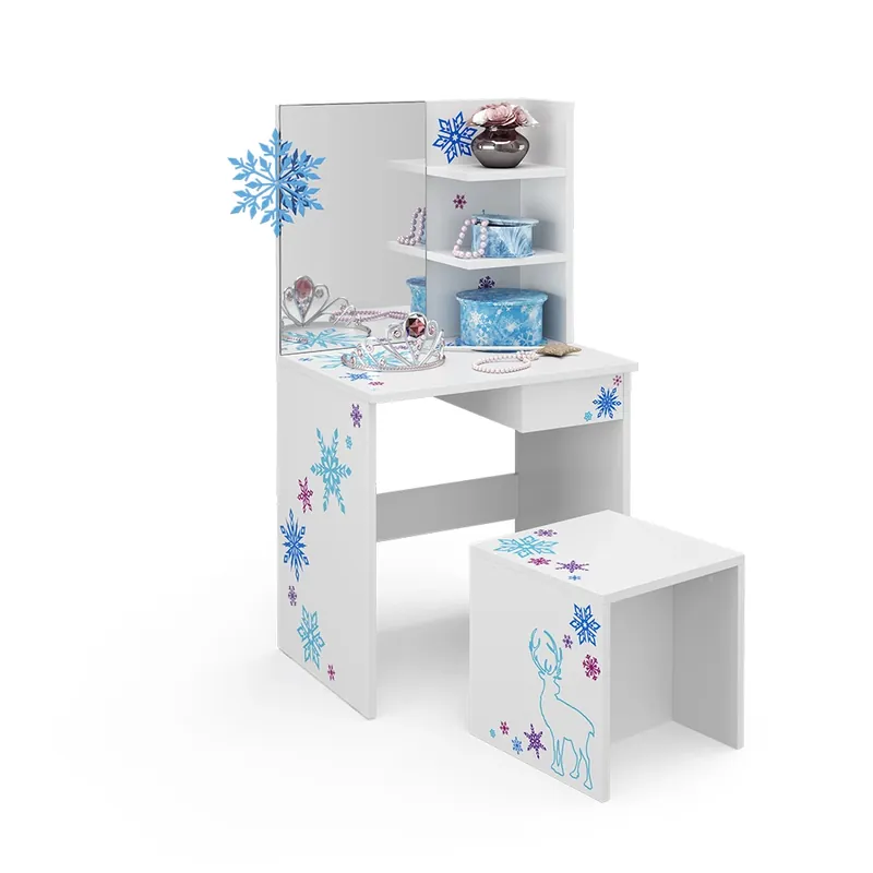 Masă de toaletă pentru copii Schneeflocke Alb 54.8 cm Vicco Reducere