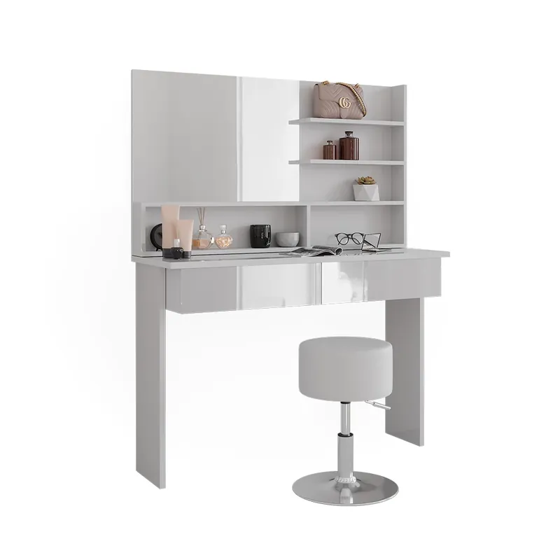 Discount Masă de toaletă Azur Alb 120 cm cu scaun Vicco