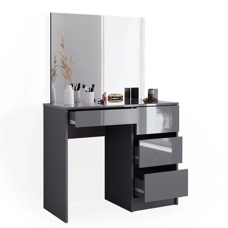 Bestseller Masă de toaletă Sherry antracit 90 cm cu oglinda Vicco