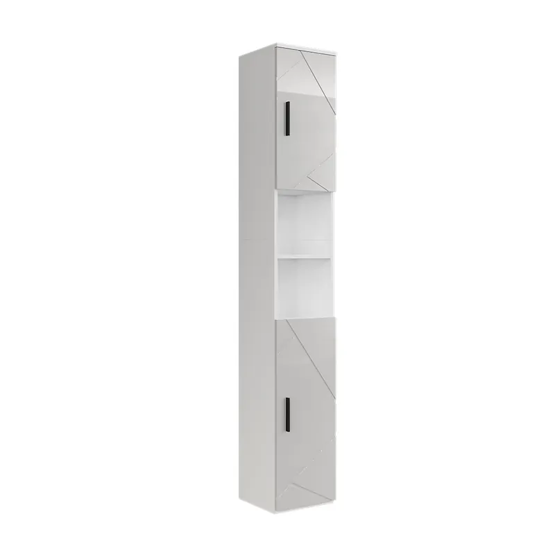 Doar azi Dulap înalt Irma Alb/alb lucios 30x190 cm cu 2 uși Vicco