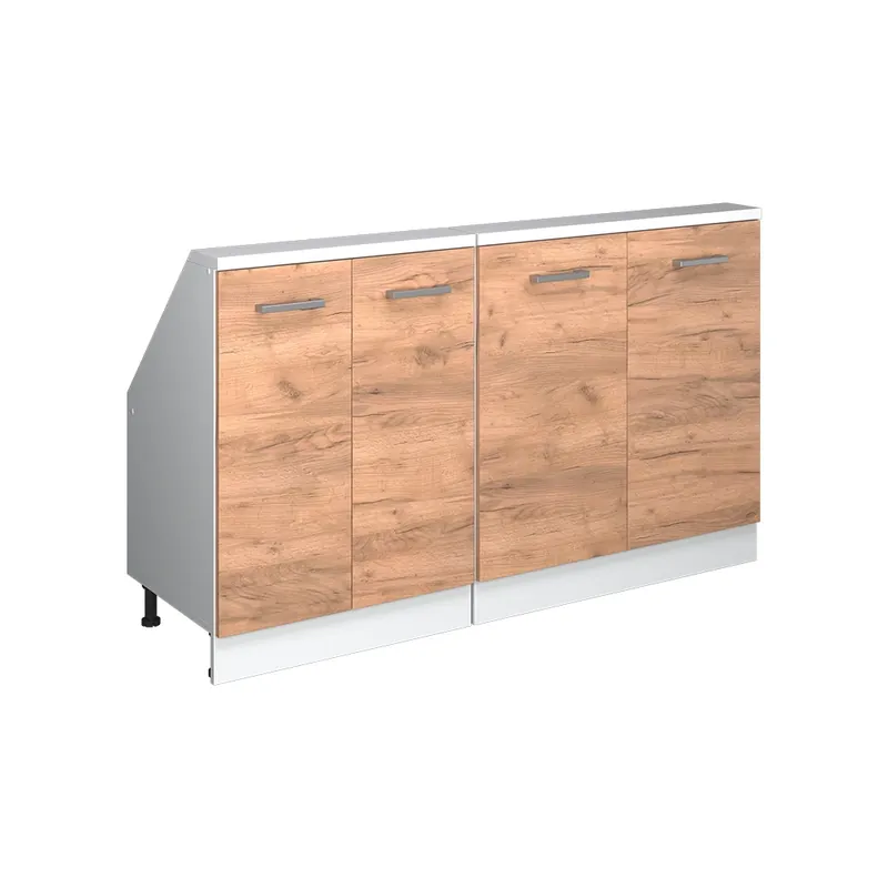 Dulap mansardă Rion Stejar Goldkraft/alb Set de 2 Vicco Promoție