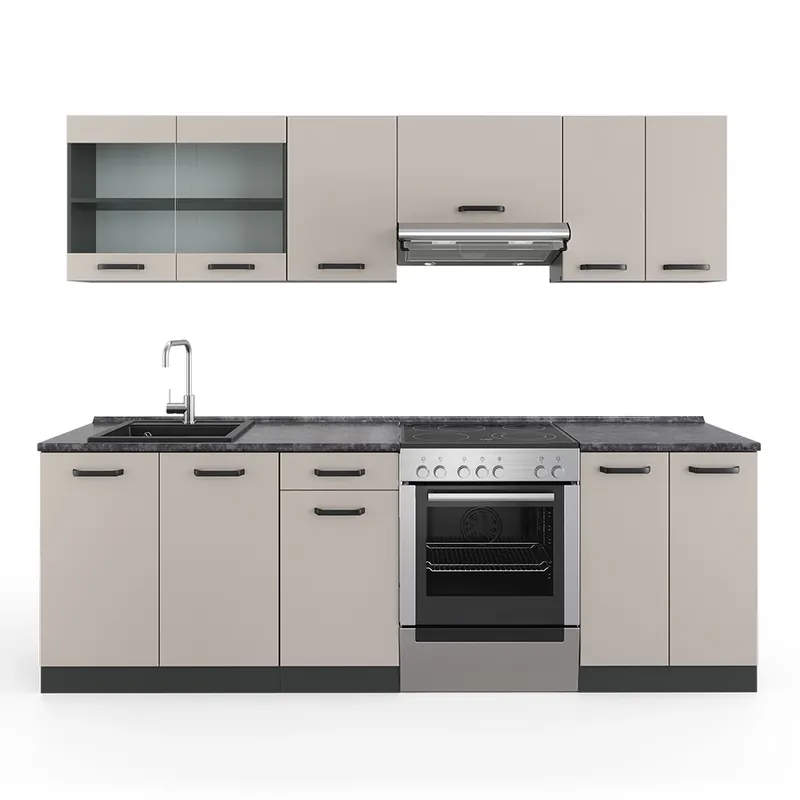 Bucătărie R-Line Caşmir 240 cm , AP Antracit Vicco Ofertă