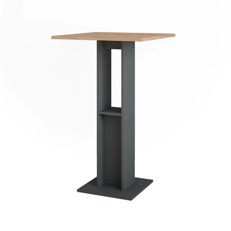 Masă de bar Repose Stejar Goldkraft/antracit 65 x 65 cm Vicco Plată sigură