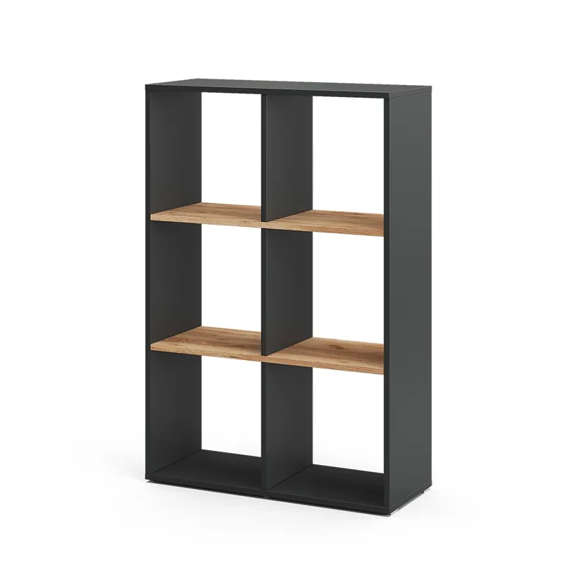 Ieftin Despărțitor de cameră Karree Stejar antracit/Goldkraft 72x107.8 cm Vicco