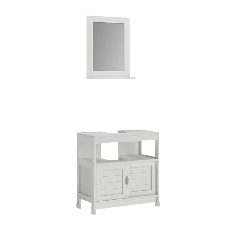 Bestseller Set mobilier baie Vilda Alb 2 părți Vicco