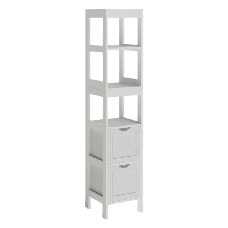 Lichidare de stoc Dulap de baie Vilda Alb 30x144 cm cu 2 sertare Vicco