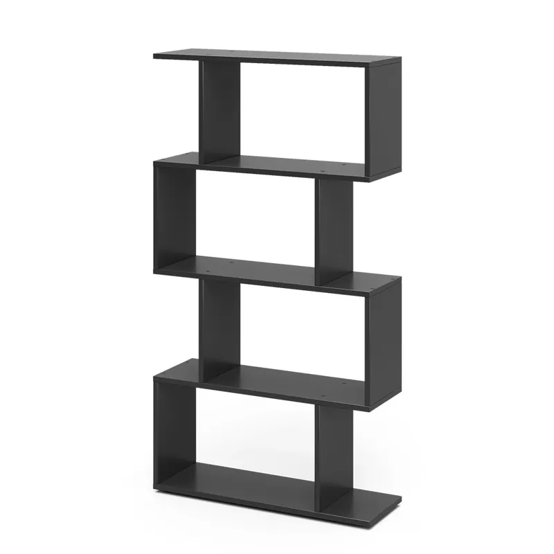 Reducere de preț Despărțitor de cameră Levio Negru 70x132.1 cm 4 compartimente Vicco