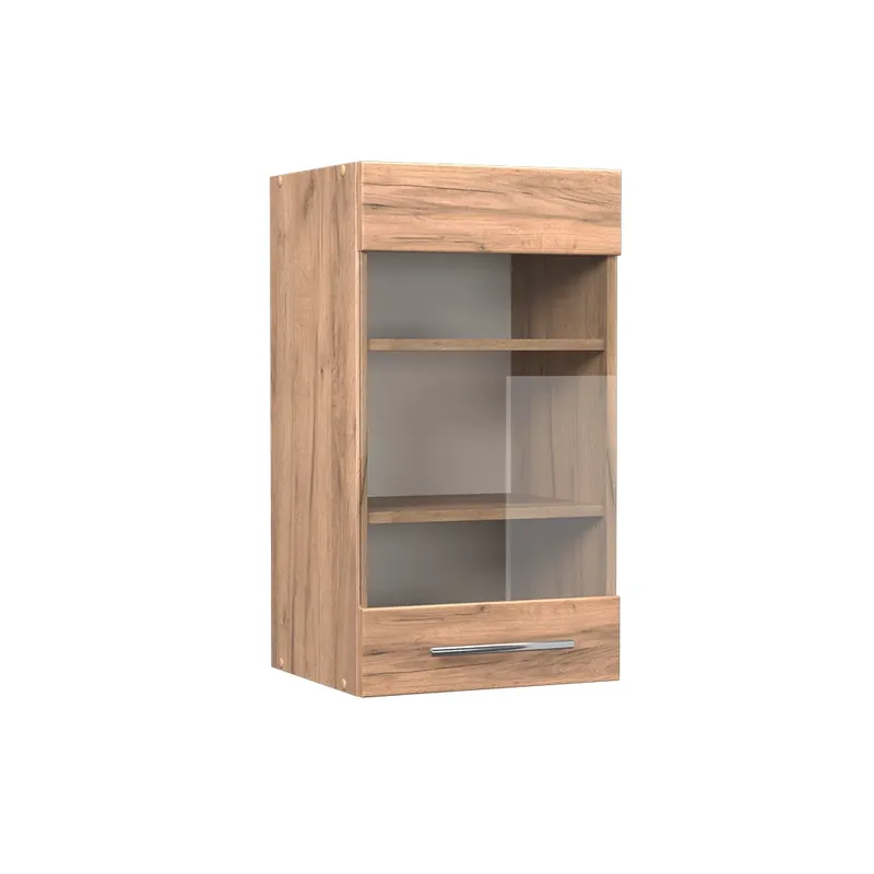 Mai ieftin Dulap din sticlă de bucătărie Fame-Line Stejar Goldkraft 40 cm Vicco