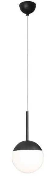 Lampă suspendată Max Light Dallas negru sticlă metal 14 cm E14 P0367 Ofertă de sezon