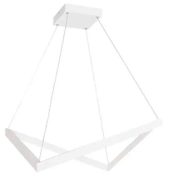 Lampa suspendată Max Light Origami albă mică metal acrilic P0363 Livrare rapidă