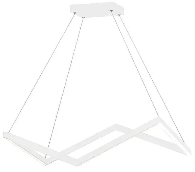 Lampă suspendată Max Light Origami alb 85x50 cm LED 50W P0364 Calitate înaltă