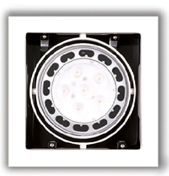 Cumpără online Lumină încastrată Max Light Matrix H0059 alb metal AR111 50W