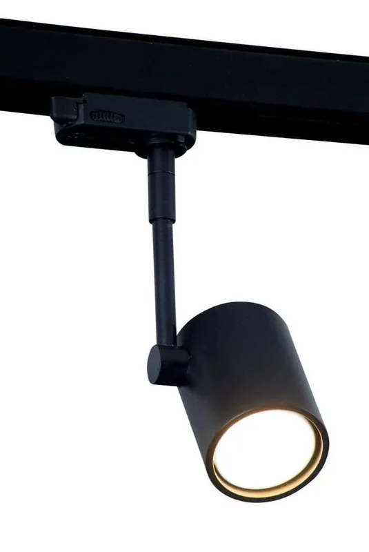 Corp de iluminat pentru șină Max Light S0003 GU10 50W negru metal 18,5 cm Popular