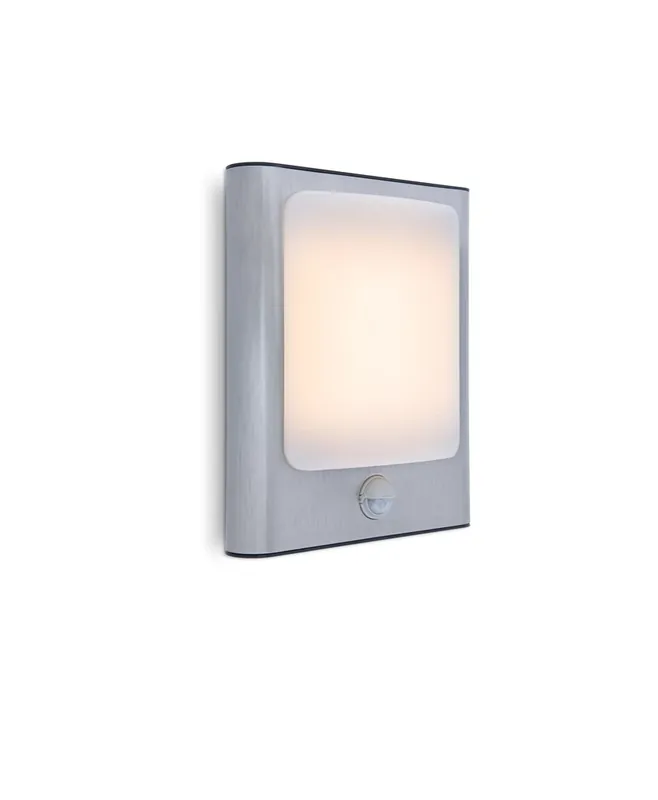Aplica de exterior LED cu senzor de mișcare Lutec FACE 13W 800lm inox Plată securizată
