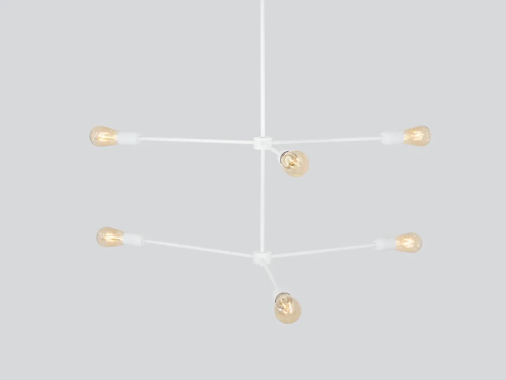 Doar azi Lampa suspendată TRISO 6 - alb
