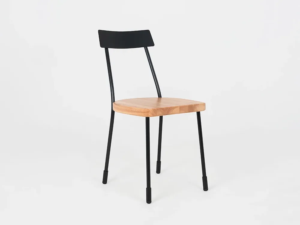 Scaun LENA - negru, natural Cumpărături sigure