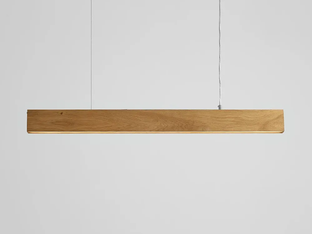 Lampa suspendată LINE PLUS L WOOD - stejar Noutate