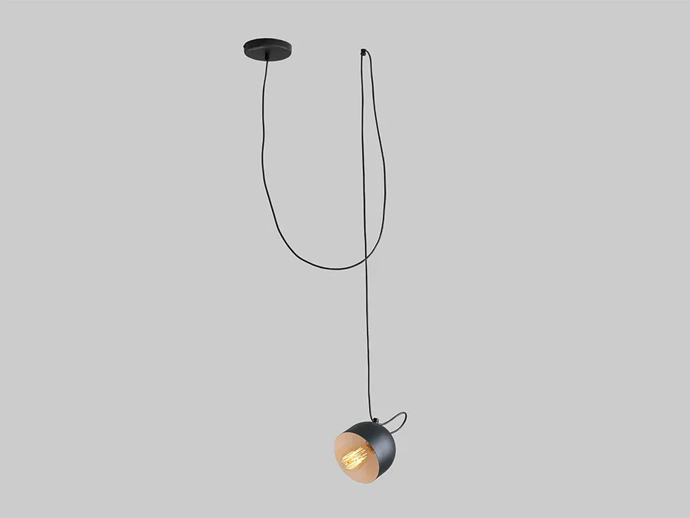 Lampa suspendată POPO 1 - negru Doar azi