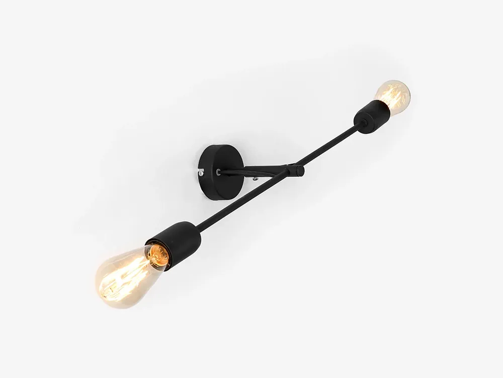 Aplica TWIGO WALL 2 L - negru Livrare expres