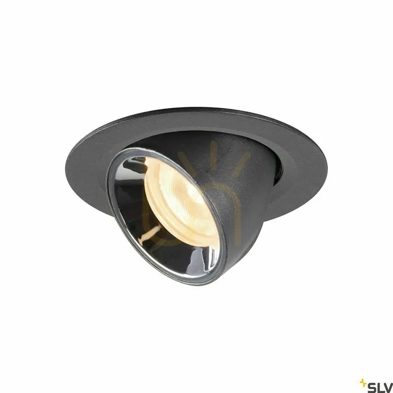 Retur gratuit Spot încastrat SLV NUMINOS GIMBLE XS negru/crom 7W 2700K 670lm 1005821