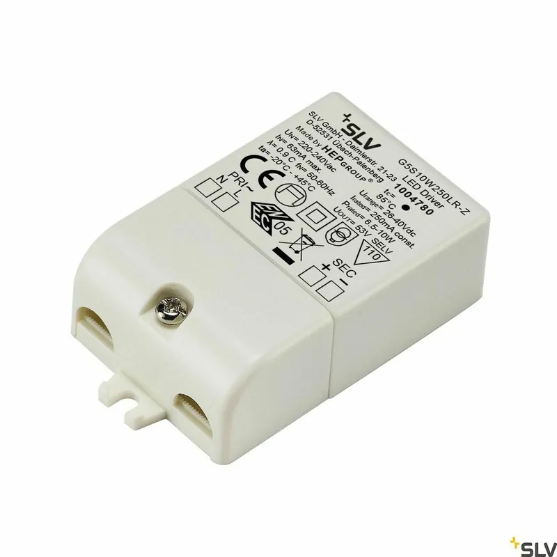 Driver LED curent constant SLV 250 mA 10W alb 1004780 Super ofertă