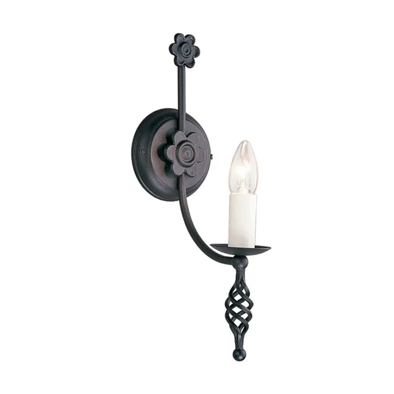 Preț mic Belfry 1 lumină de perete negru Elstead