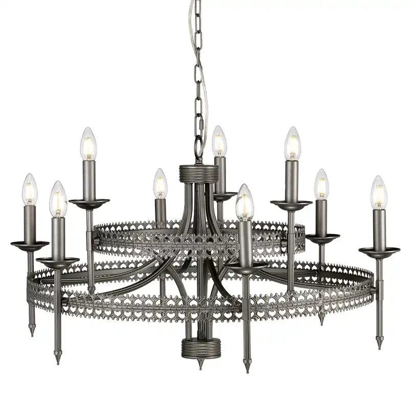 Cumpărături sigure Crown 9 lumini candelabru Elstead