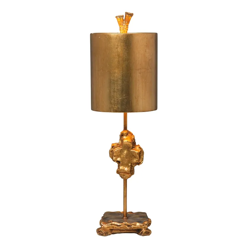 Ofertă Lampă de masă Cross 1 Light - Gold Leaf Elstead