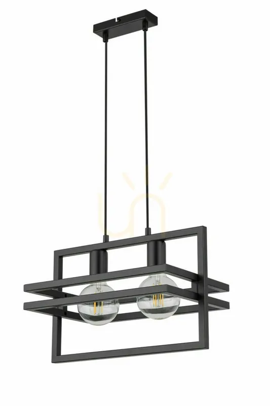 Lampă suspendată Sigma Merci 2 negru 32391 Cel mai bun preț
