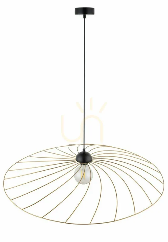 Lampă suspendată Sigma Panama L aurie 79 cm E27 SKU 32415 Chilipir
