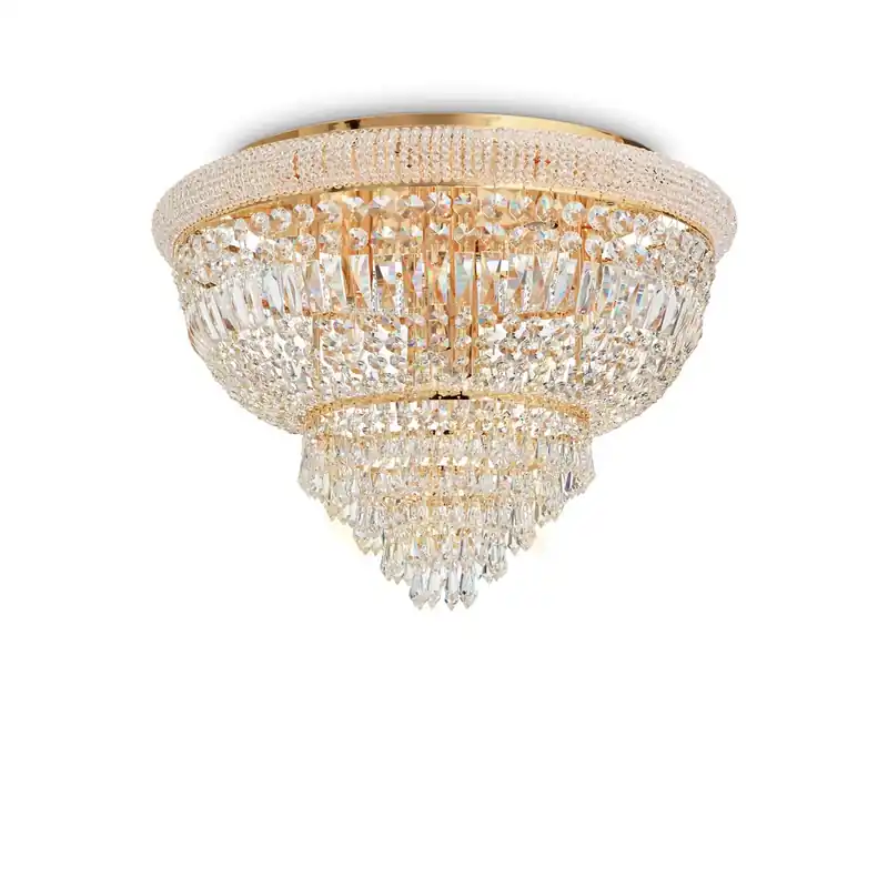 Plafoniera Ideallux Dubai PL24 Ottone aurie cristal 78 cm 243498
Ofertă Limitată Preț promoțional