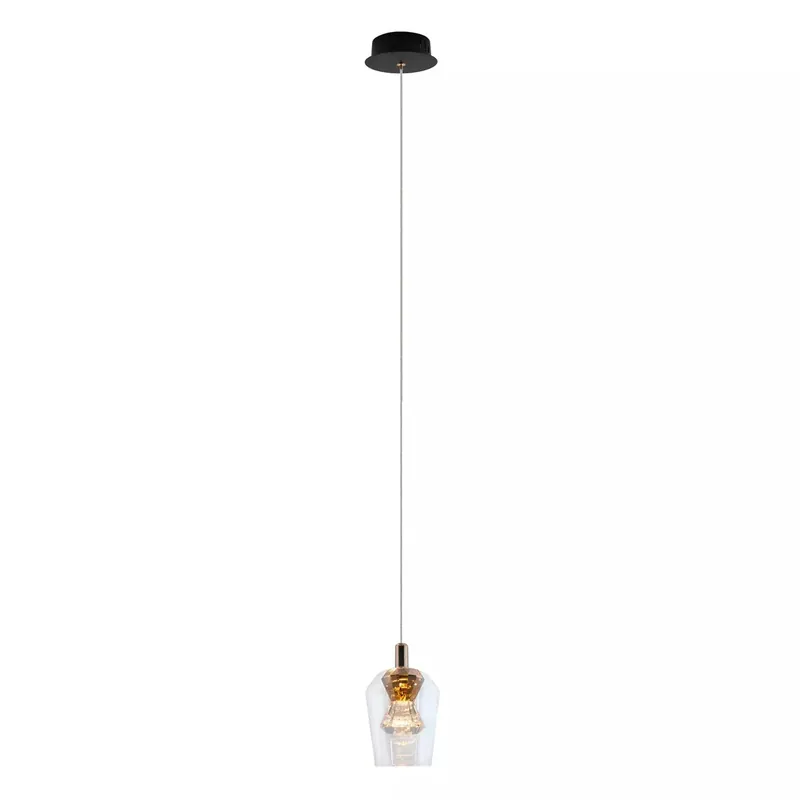 Chilipir Tasa Lampă suspendată 1xLED negru PL0143-1